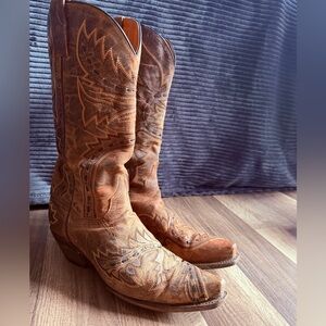 Brown Leather Cowgirl boots